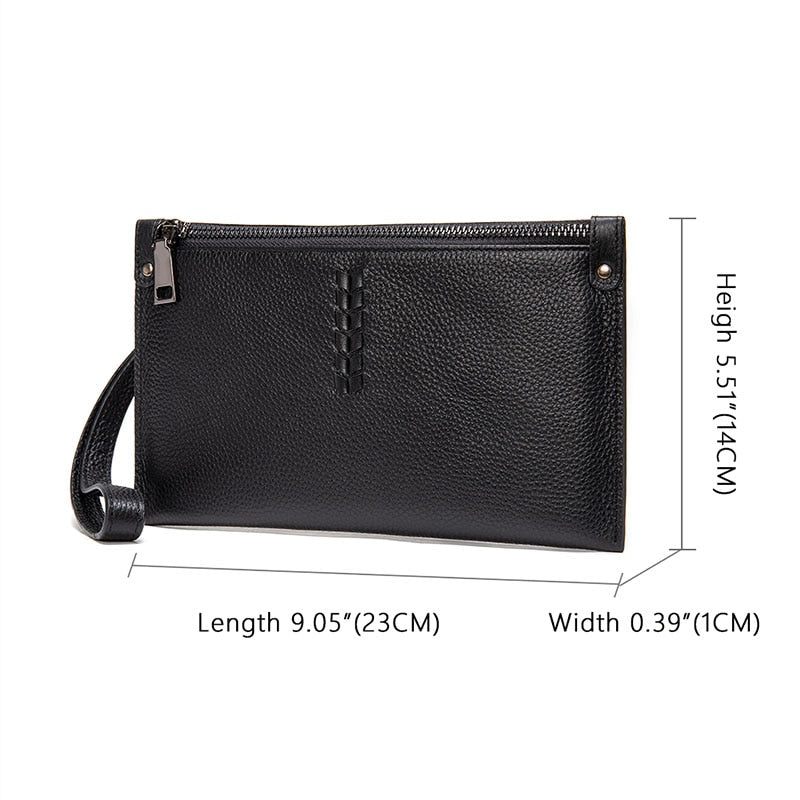 Herren-geldbörsen Gerüschte Exotische Clutch-geldbörse - Schwarz