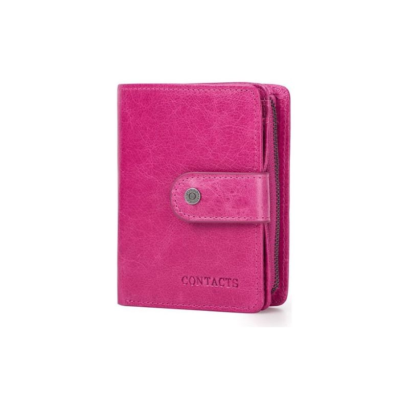 Herren-geldbörsen Kurze Rfid-clutch-geldbörse Mit Reißverschluss - Rose