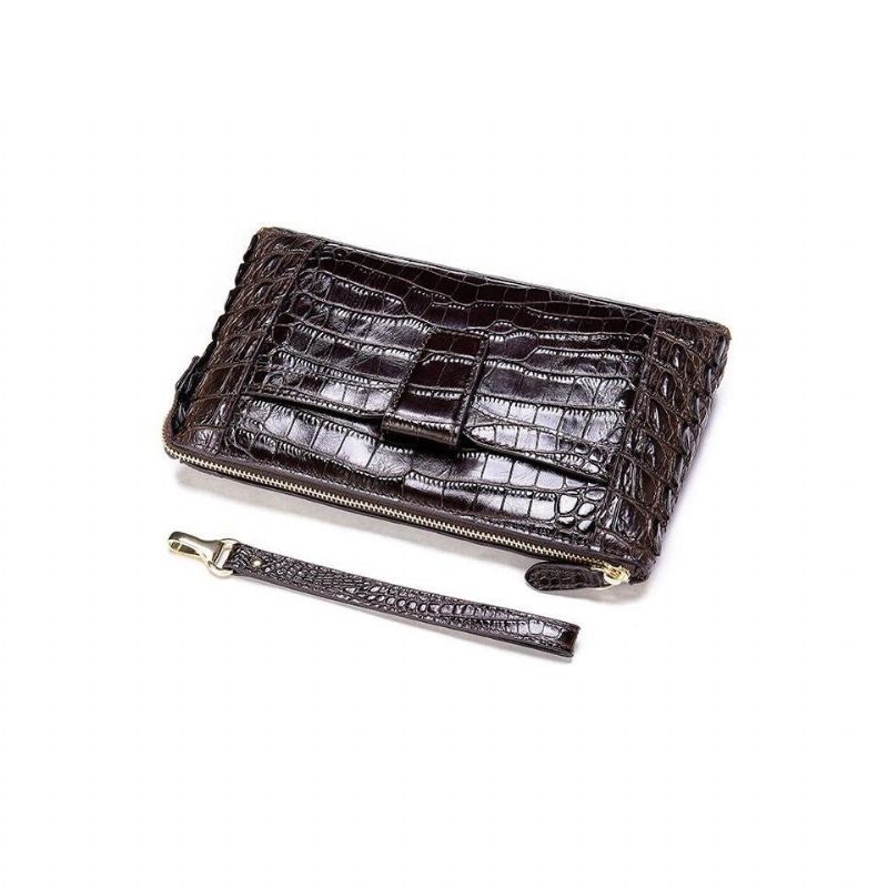 Herren-geldbörsen Vintage-leder-clutch-geldbörse - Kaffee