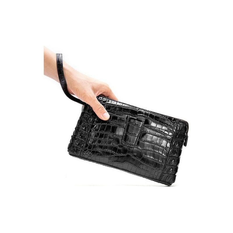 Herren-geldbörsen Vintage-leder-clutch-geldbörse - Schwarz