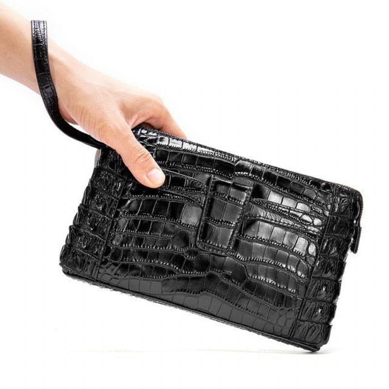 Herren-geldbörsen Vintage-leder-clutch-geldbörse - Schwarz