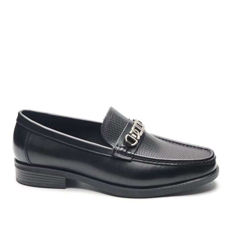 Herren-loafer Anspruchsvolle Lässige Leder-loafer - Schwarz