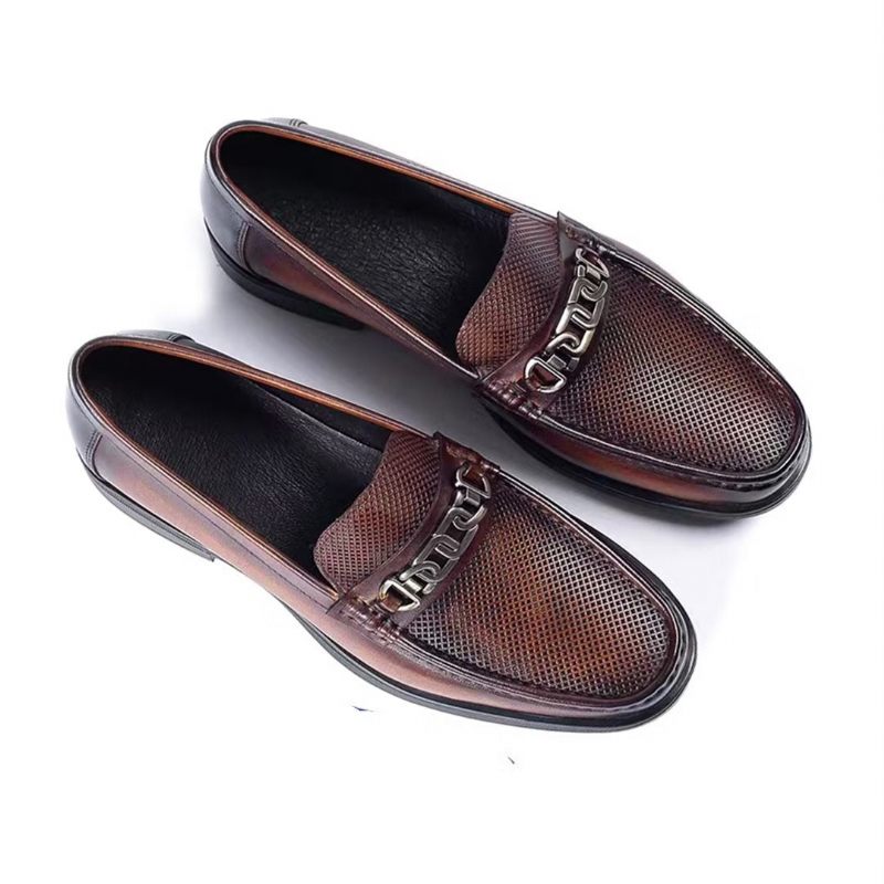 Herren-loafer Anspruchsvolle Lässige Leder-loafer - Braun