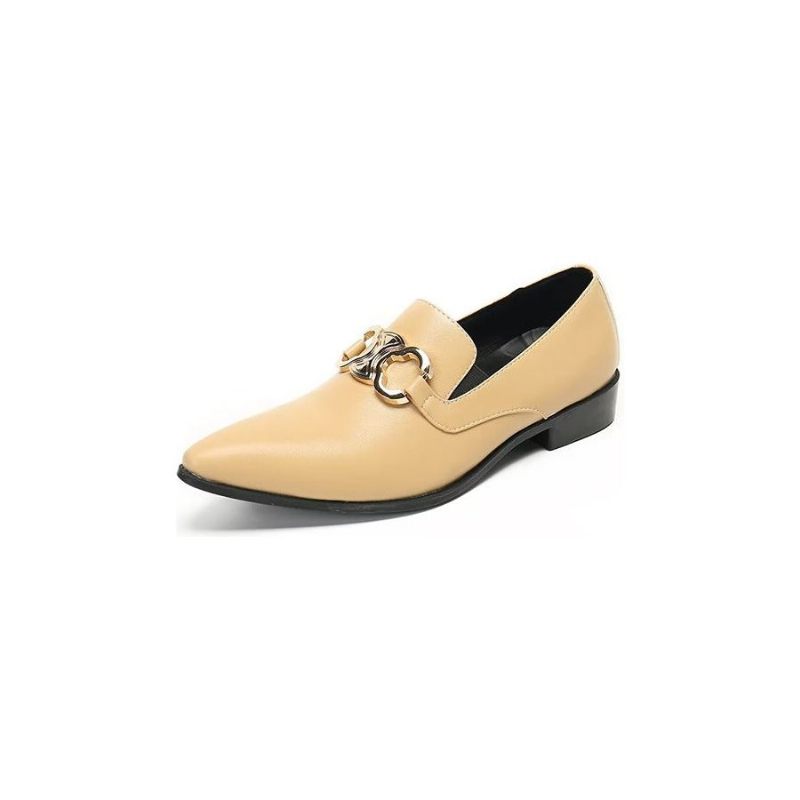 Herren-loafer Auffällige Elegante Slipper Zum Hineinschlüpfen - Beige