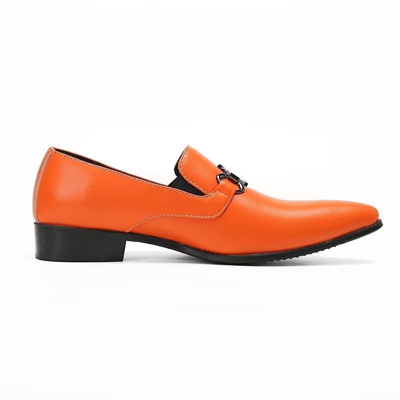 Herren-loafer Auffällige Elegante Slipper Zum Hineinschlüpfen - Orange