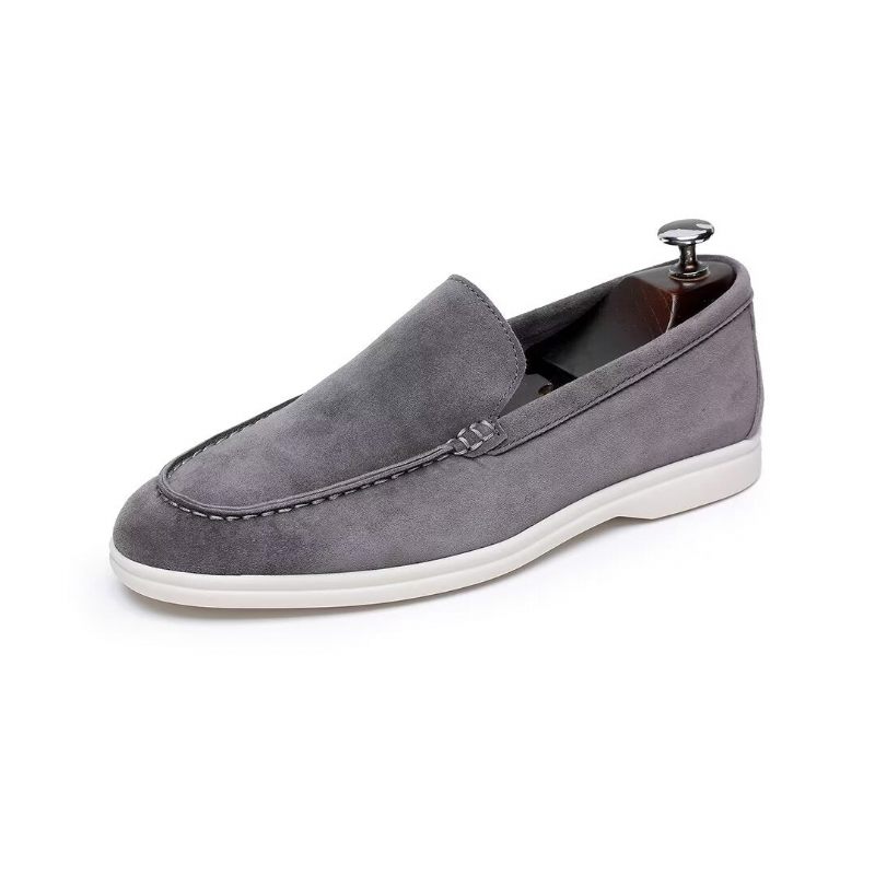 Herren-loafer Aus Leder - Grau