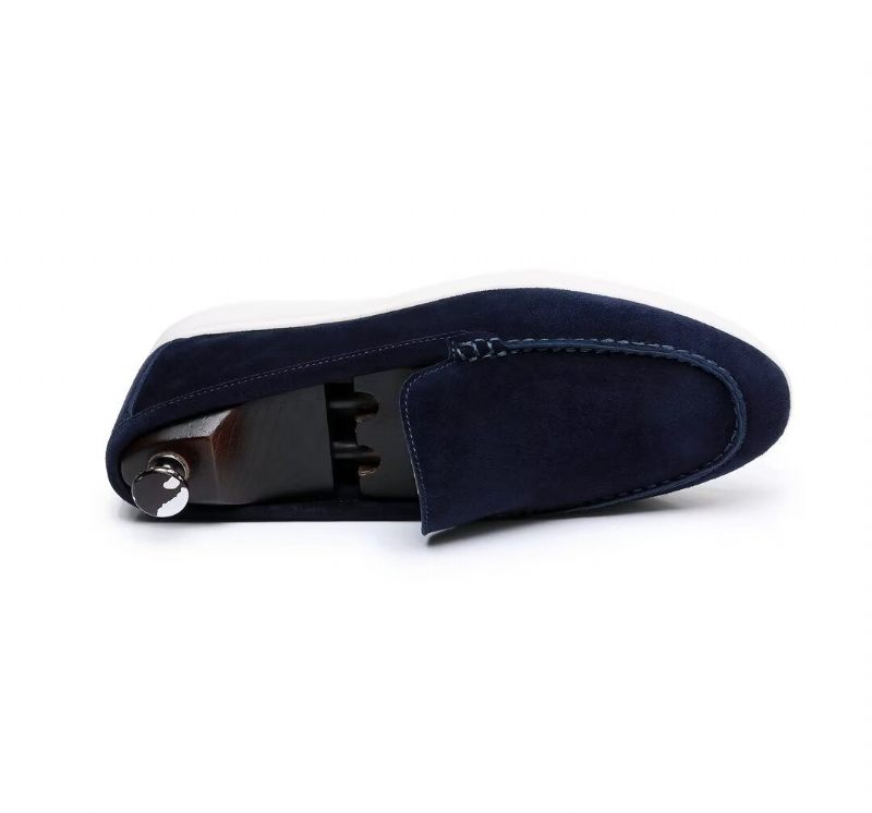 Herren-loafer Aus Leder - Grau