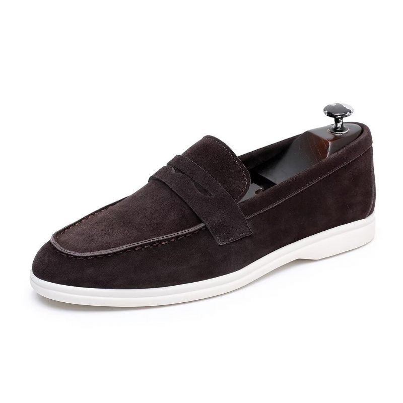 Herren-loafer Aus Premium-leder - Kaffee