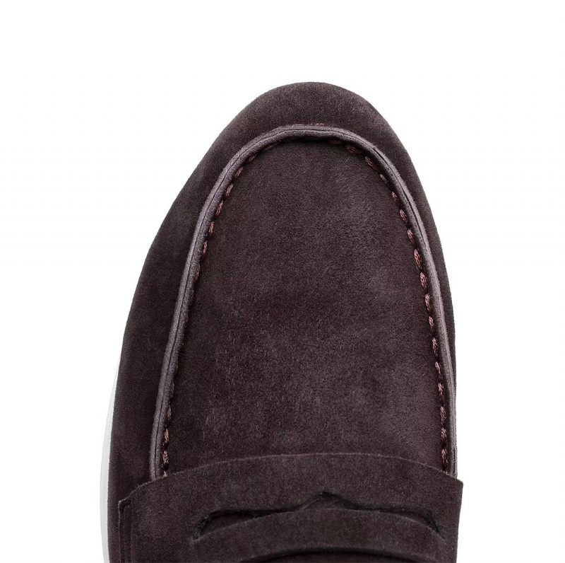 Herren-loafer Aus Premium-leder - Kaffee