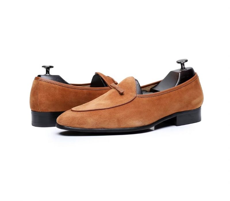 Herren-loafer Aus Rindsleder - Kamel