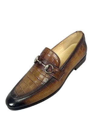 Herren-loafer: Elegante Loafer Aus Rindsleder Mit Runder Zehenpartie