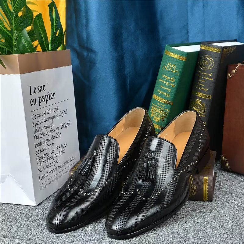 Herren-loafer Exotische Quasten-loafer - Schwarz