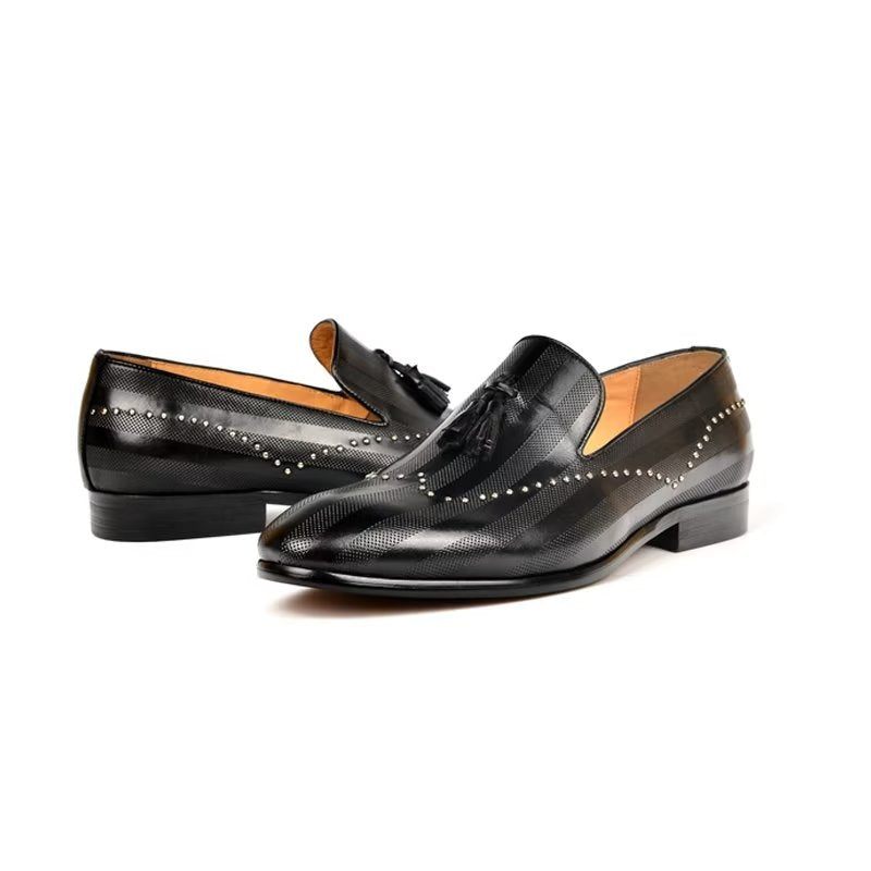 Herren-loafer Exotische Quasten-loafer - Schwarz