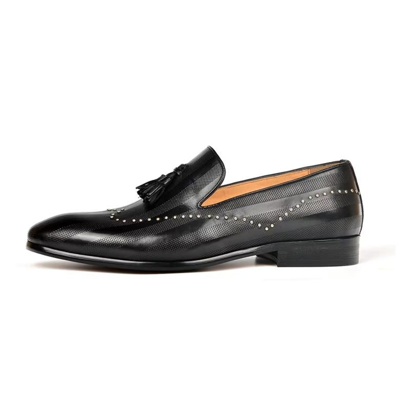 Herren-loafer Exotische Quasten-loafer - Schwarz