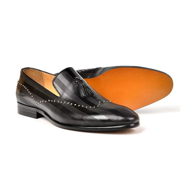 Herren-loafer Exotische Quasten-loafer - Schwarz