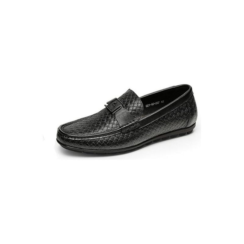 Herren-loafer Exotische Schicke Crocflex-slip-on-loafer-schuhe - Schwarz