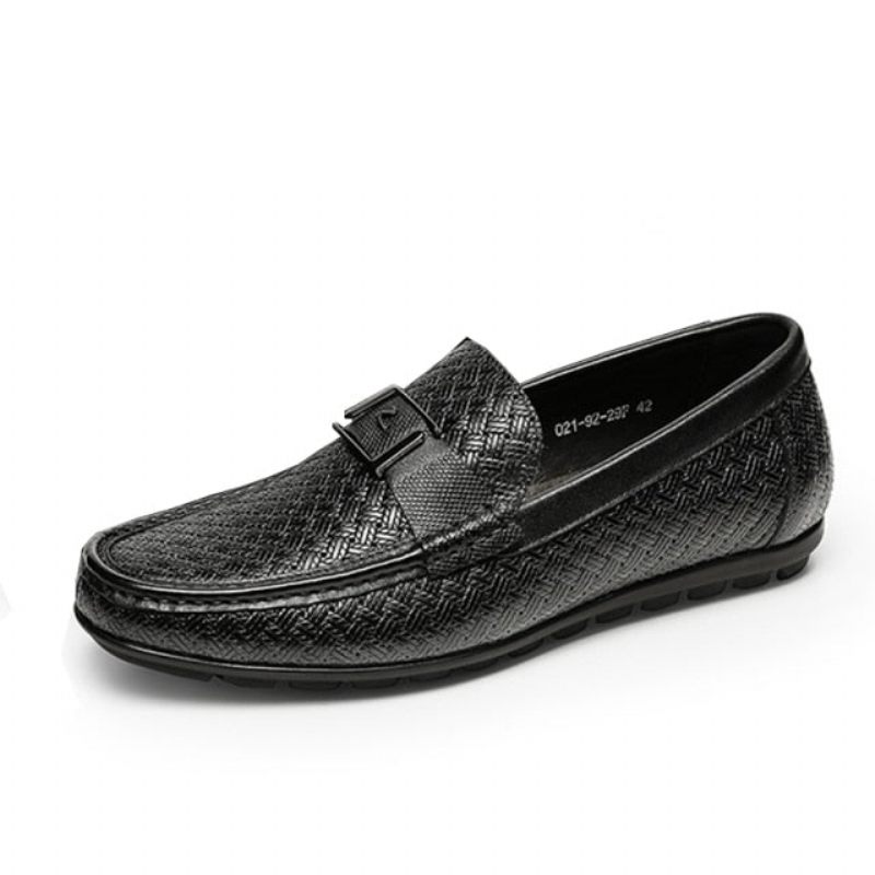 Herren-loafer Exotische Schicke Crocflex-slip-on-loafer-schuhe - Schwarz