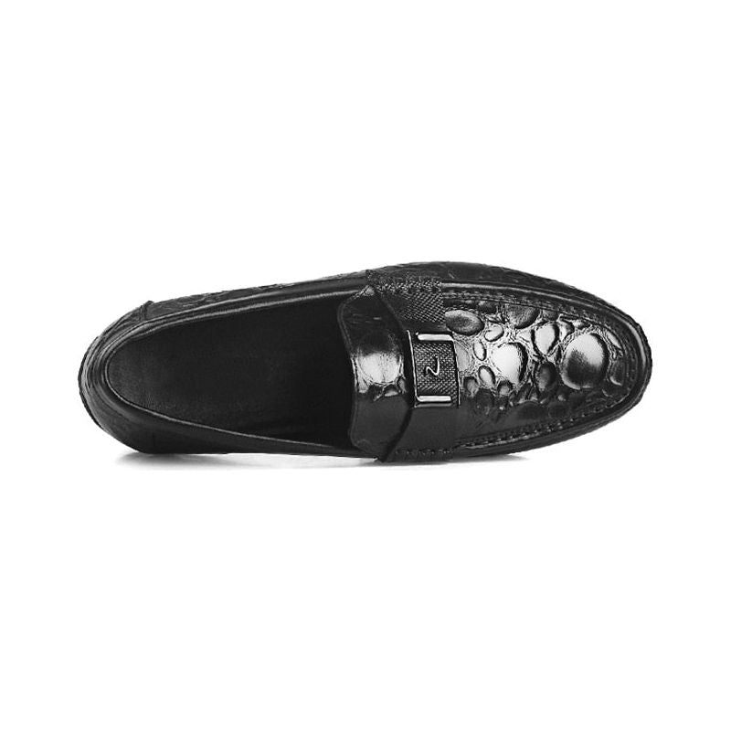 Herren-loafer Exotische Schicke Crocflex-slip-on-loafer-schuhe - Schwarz 2