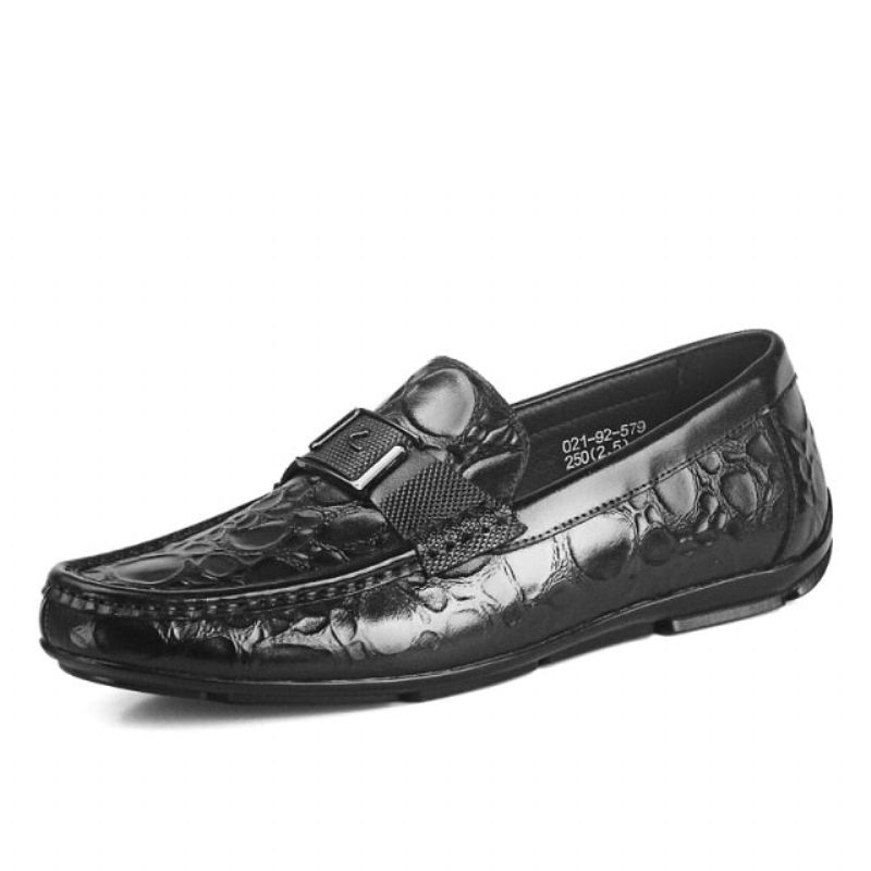 Herren-loafer Exotische Schicke Crocflex-slip-on-loafer-schuhe - Schwarz 2