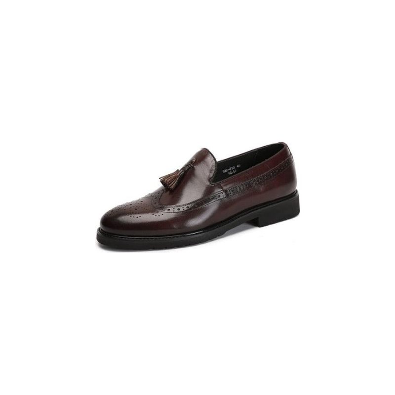 Herren-loafer Exotische Slip-on-brogue-schuhe - Kaffee