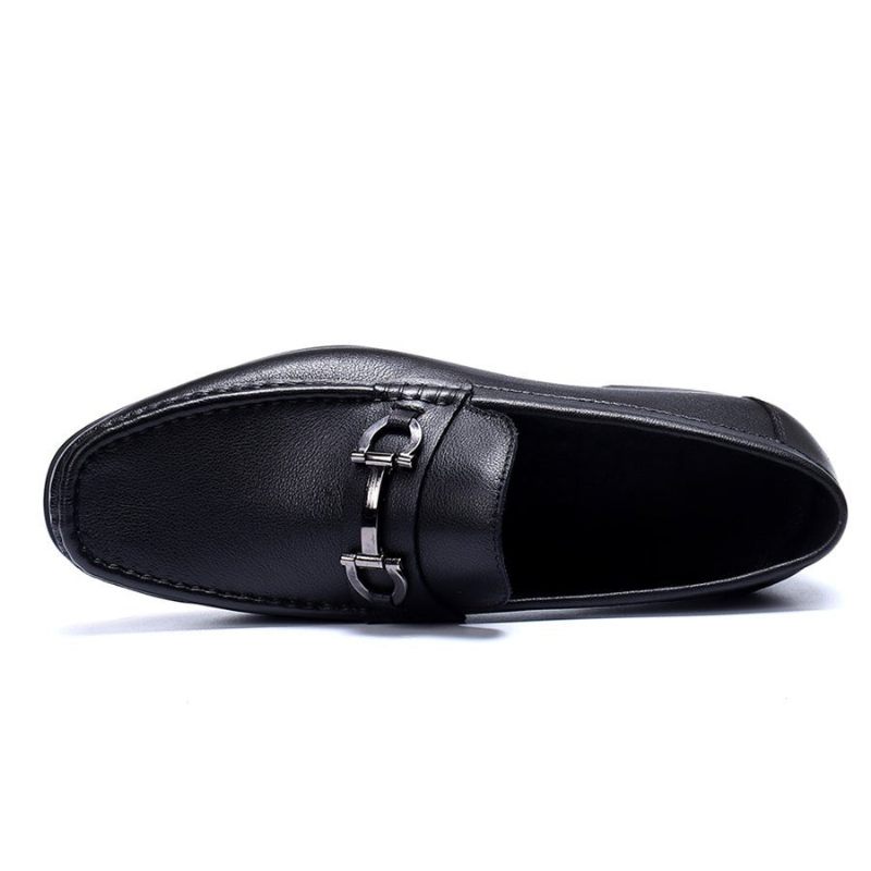 Herren-loafer Hazel Luxuriöse Slip-on-loafer Aus Leder - Schwarz