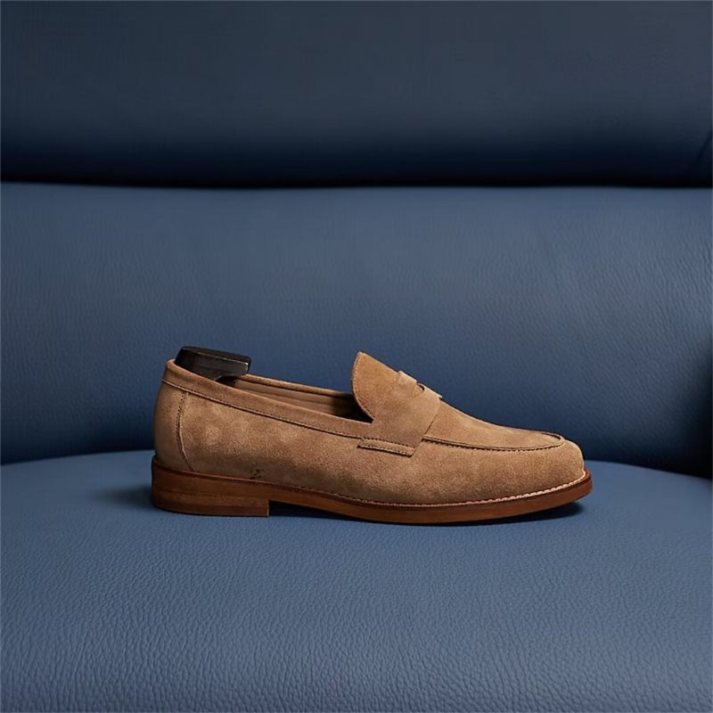 Herren-loafer Klassische Leder-loafer - Blau