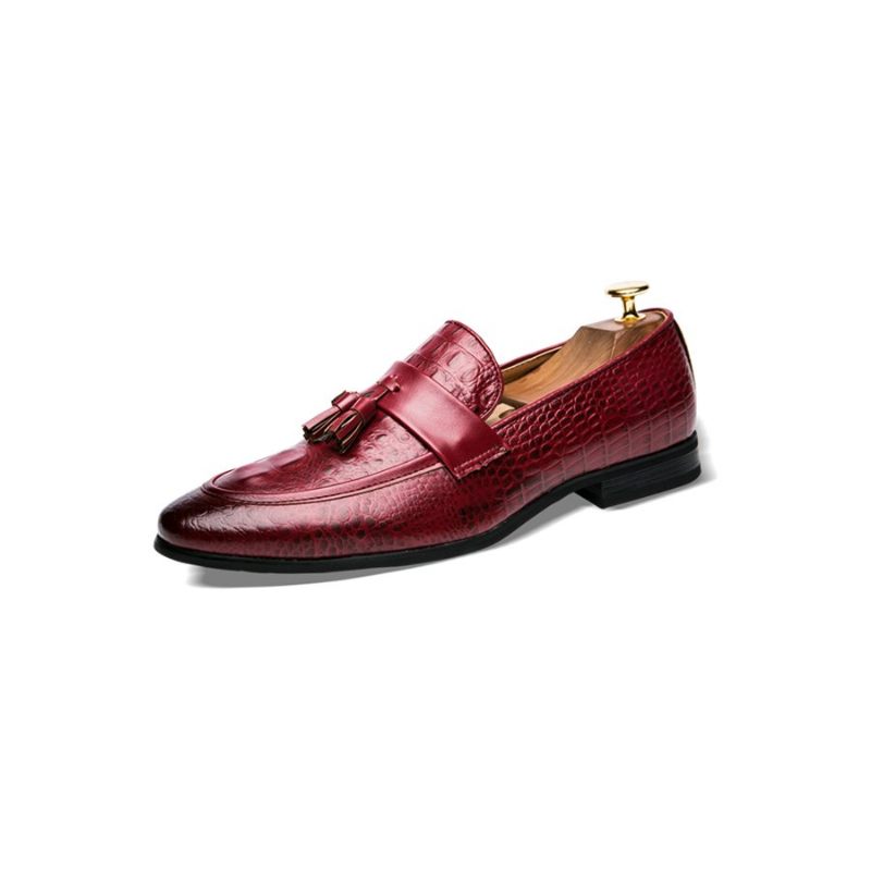 Herren-loafer Lavish Croctassel Klassisch Oxford-loafer - Rot