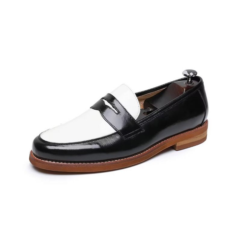 Herren-loafer Leder-loafer - Schwarz