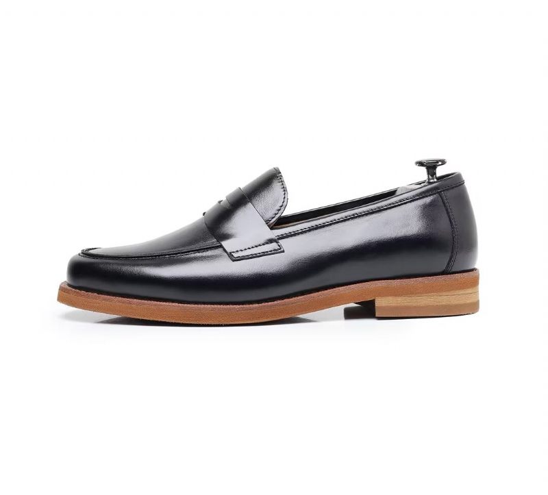 Herren-loafer Leder-loafer - Schwarz