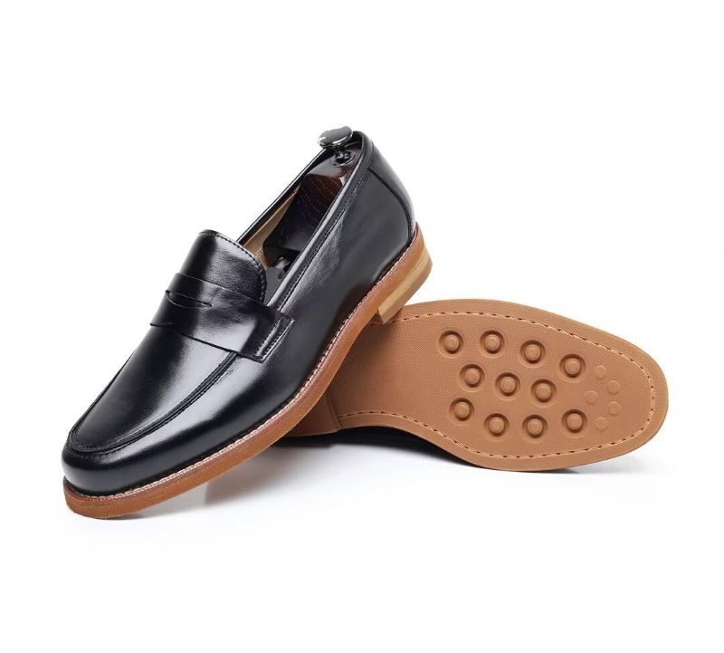 Herren-loafer Leder-loafer - Schwarz