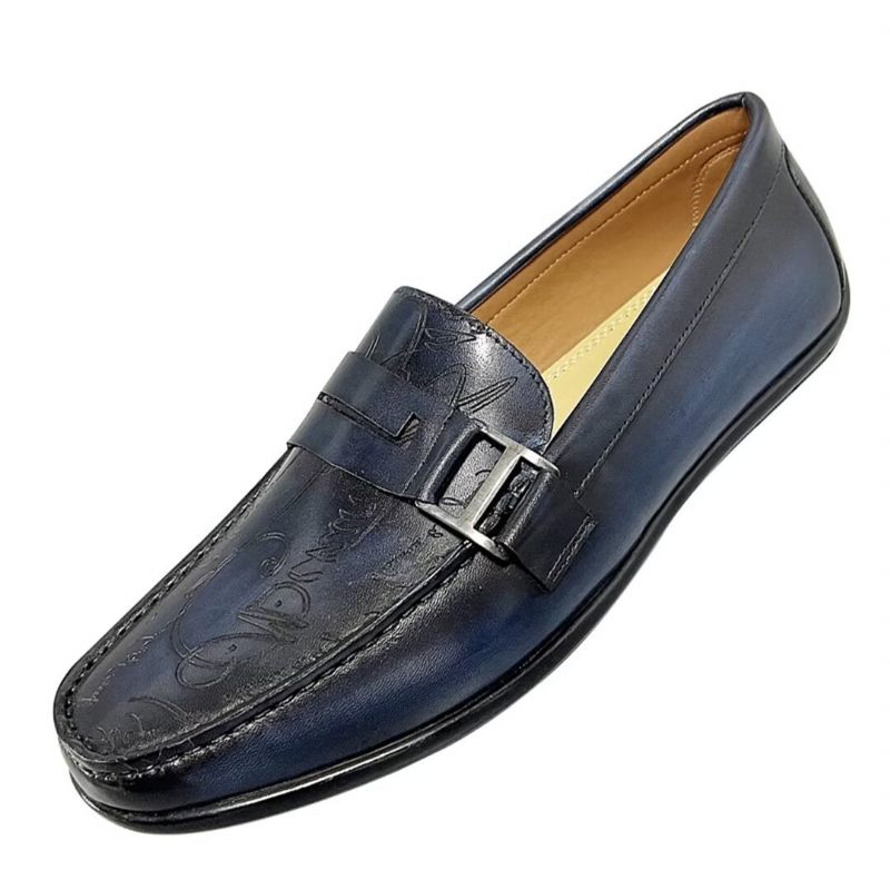 Herren-loafer Luxuriöse Ballerinas Aus Rindsleder - Braun