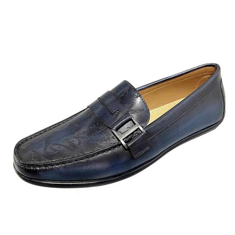 Herren-loafer Luxuriöse Ballerinas Aus Rindsleder - Braun