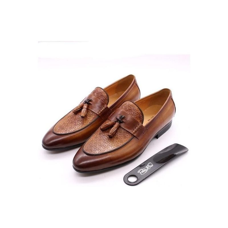 Herren-loafer Luxuriöse Exotische Slip-on-loafer - Kaffee