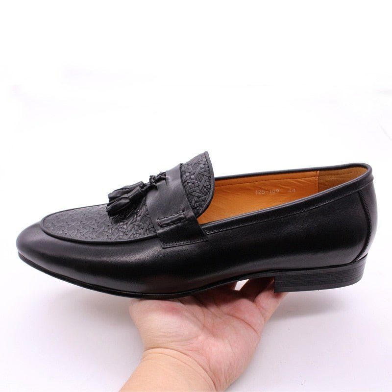 Herren-loafer Luxuriöse Exotische Slip-on-loafer - Schwarz