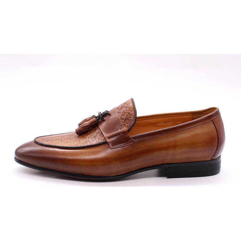 Herren-loafer Luxuriöse Exotische Slip-on-loafer - Kaffee