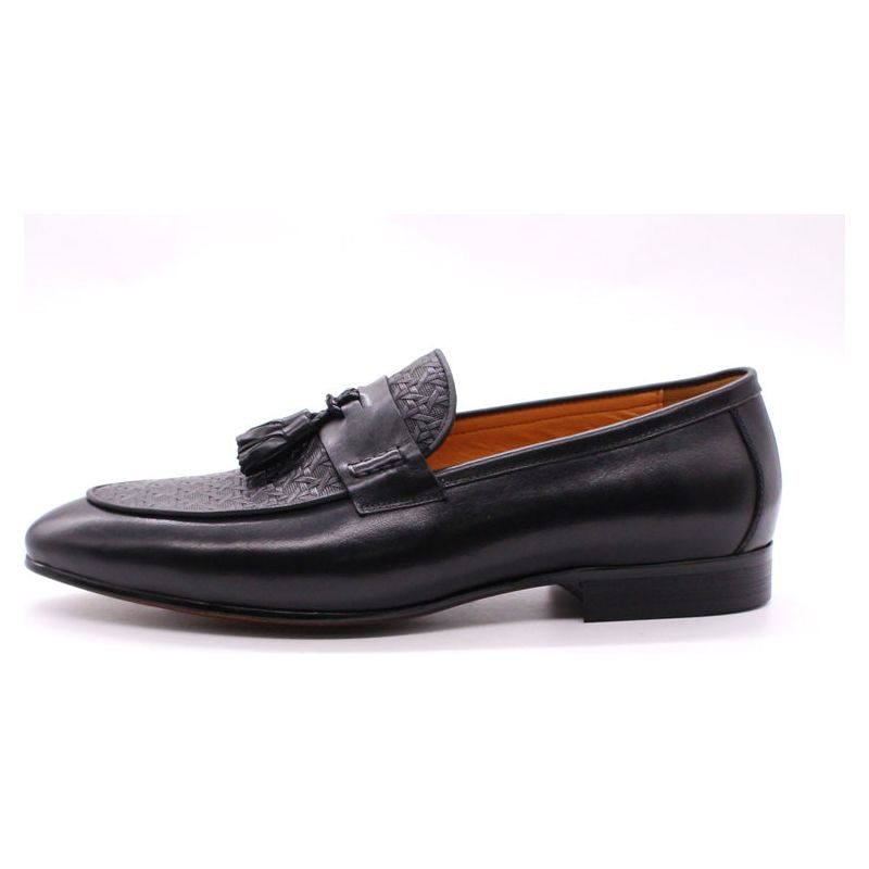 Herren-loafer Luxuriöse Exotische Slip-on-loafer - Schwarz