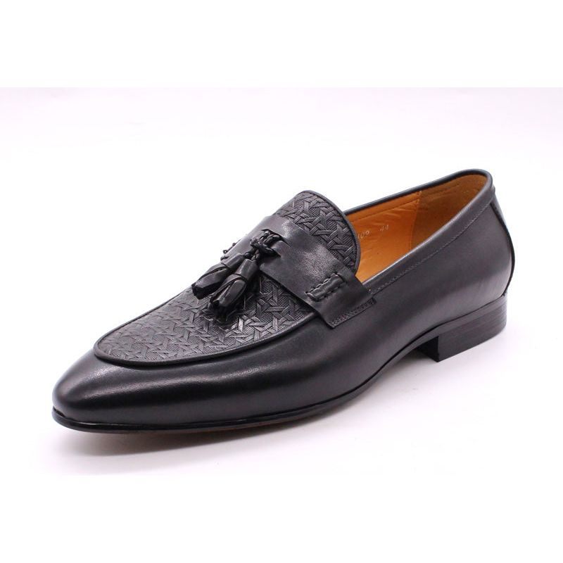 Herren-loafer Luxuriöse Exotische Slip-on-loafer - Schwarz