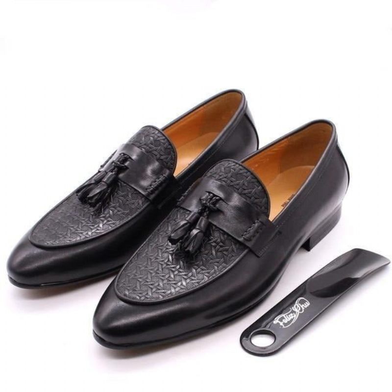 Herren-loafer Luxuriöse Exotische Slip-on-loafer - Schwarz