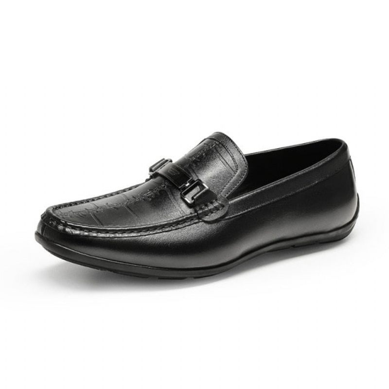 Herren-loafer Luxuriöse Exotische Wasserdichte Slip-on-loafer - Schwarz