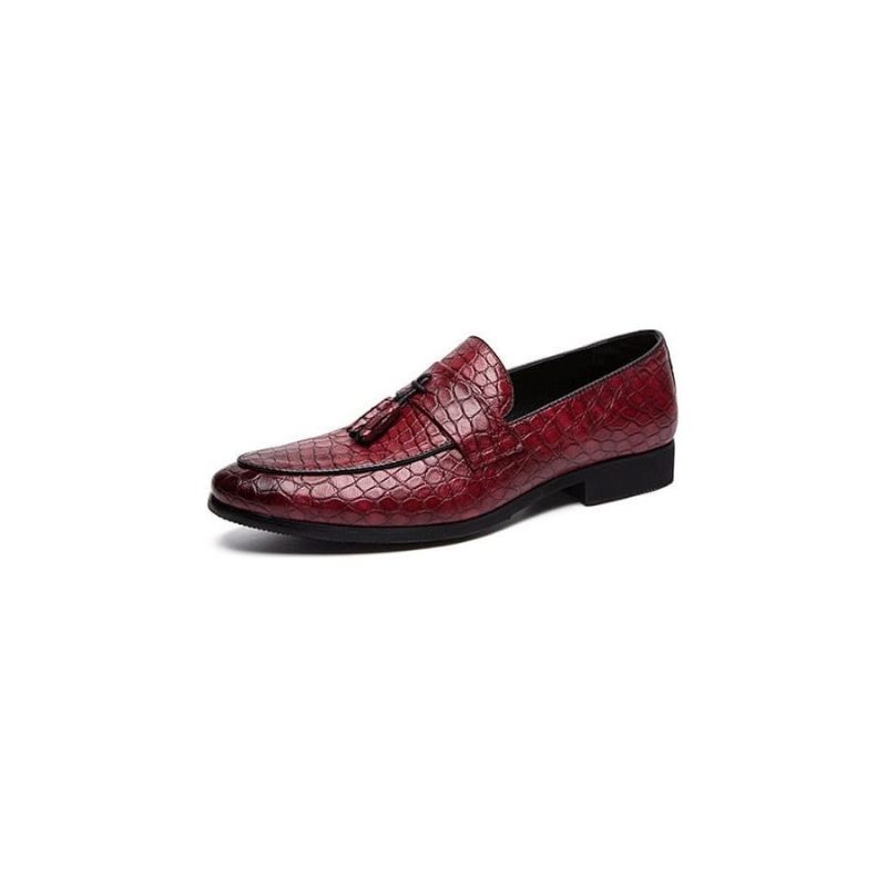 Herren-loafer Luxuriöse Krokodil-loafer - Rot