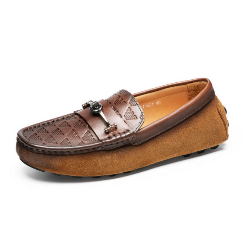 Herren-loafer Luxuriöse Rom-leder-slip-on-bankett-loafer - Kaffee