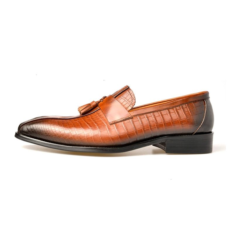 Herren-loafer Luxuriöse Slip-on-loafer - Kaffee