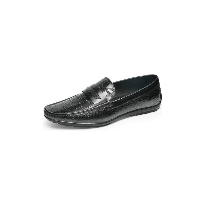 Herren-loafer Mit Kroko-effekt Slip-on-loafer-kleiderschuhe