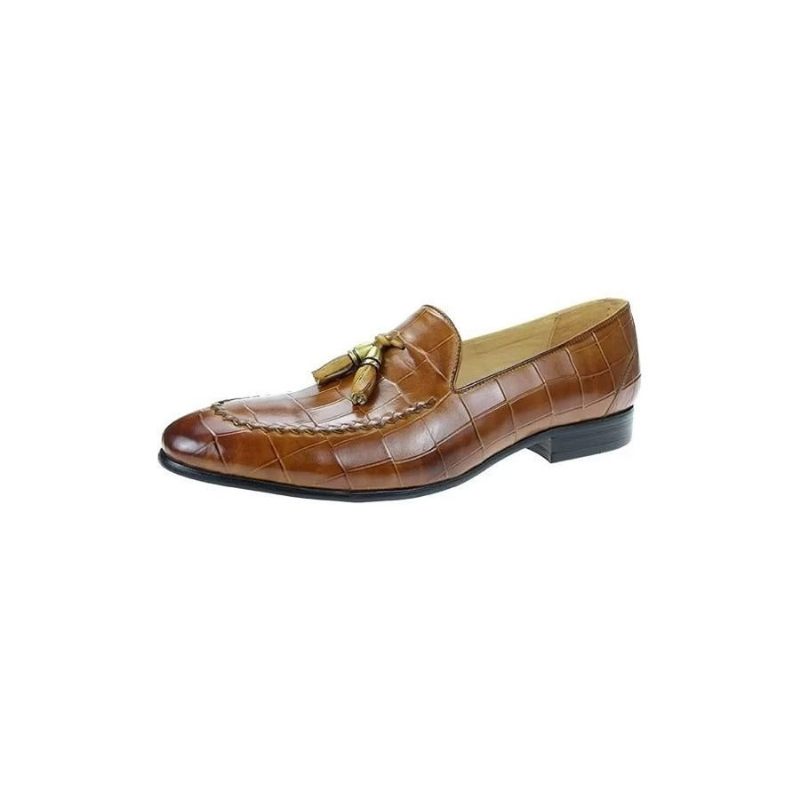 Herren-loafer Mit Krokodilmuster Modische Slip-on-loafer