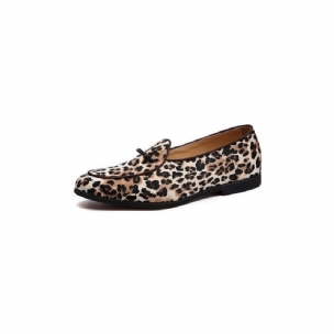 Herren-loafer Mit Leopardenmuster Luxuriöse Designer-hochzeitsschuhe Schnallenriemen