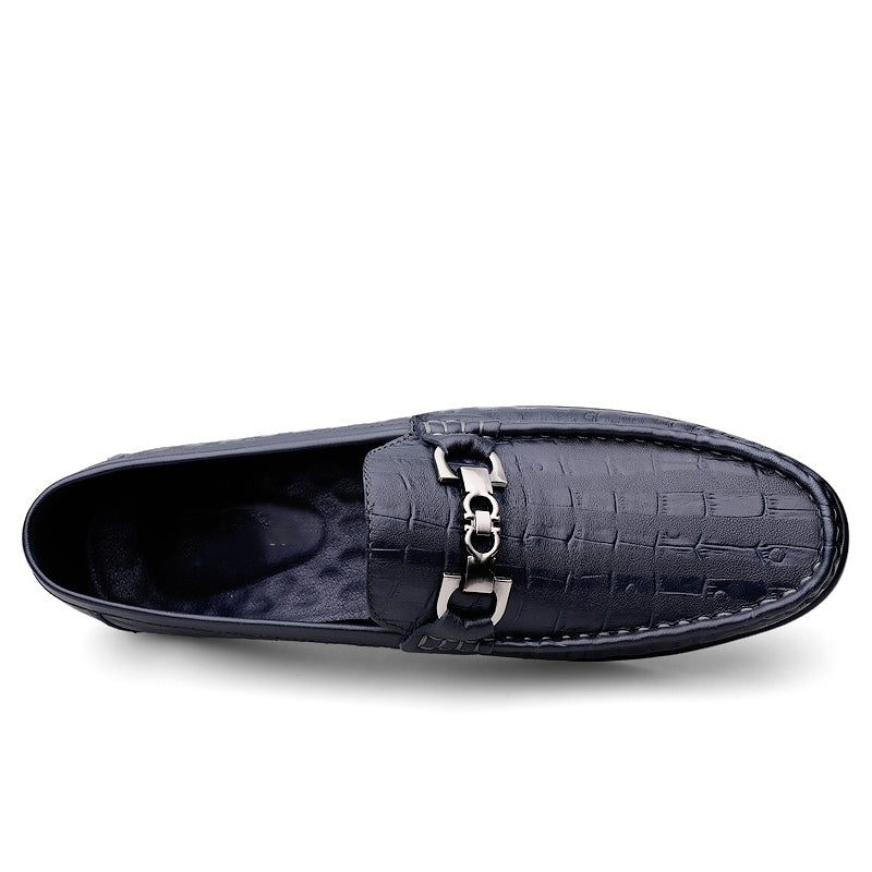 Herren-loafer Modische Croctex Slip-on-fahrer-loafer - Blau