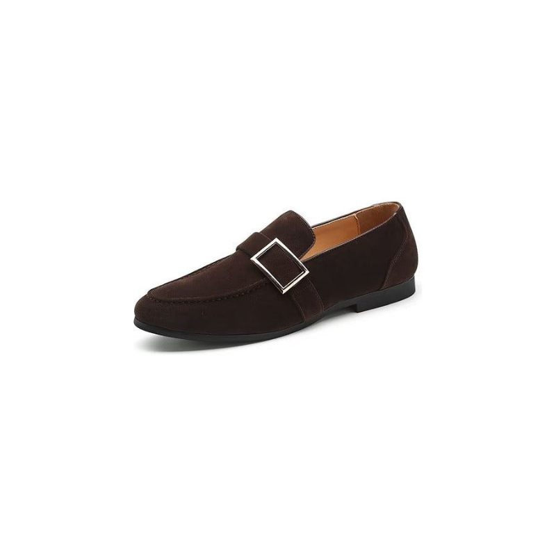 Herren-loafer Modische Geprägte Slip-on-loafer - Kaffee