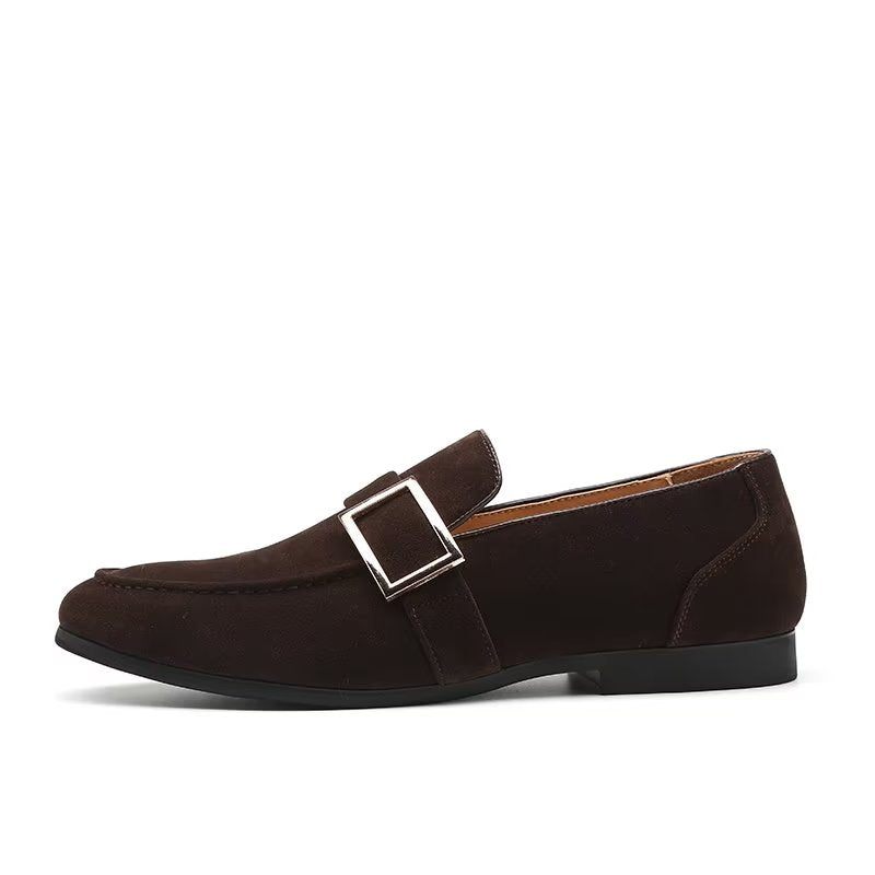 Herren-loafer Modische Geprägte Slip-on-loafer - Kaffee