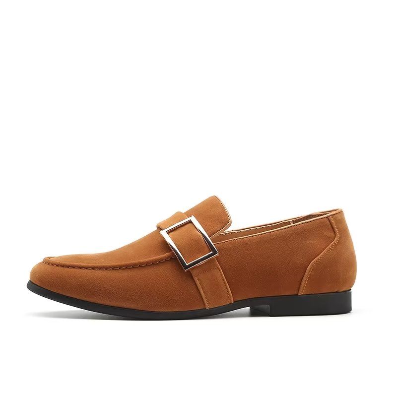 Herren-loafer Modische Geprägte Slip-on-loafer - Braun