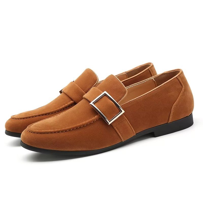 Herren-loafer Modische Geprägte Slip-on-loafer - Braun